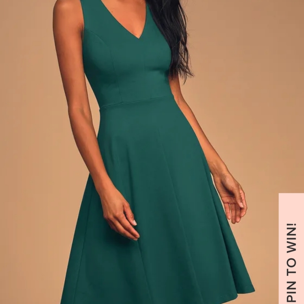 NWT Lulus Dark Green Dress $25 OBO
